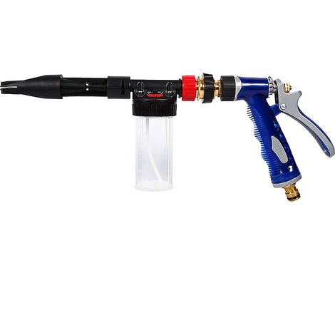 Pulvérisateur de nettoyage de voiture, 2 en 1 Pistolet de Nettoyage Voiture, Eau de lavage Savon Shampooing Pulvérisateur qui se connecte à n'importe quel tuyau (1/5)