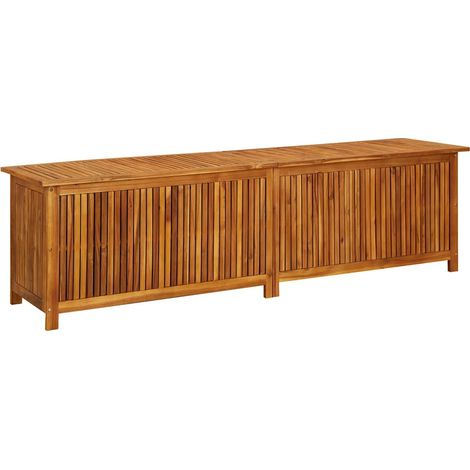 Garten-Aufbewahrungsbox 200x50x58 cm Massivholz Akazie vidaXL (1/8)