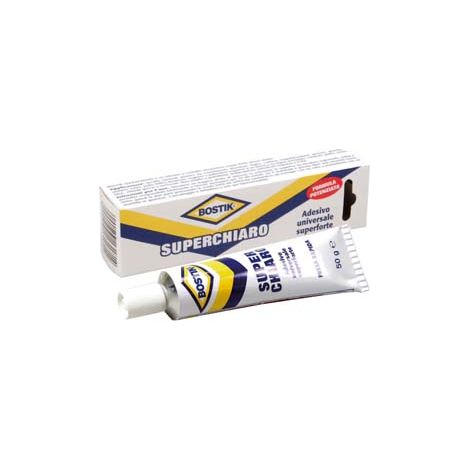 BOSTIK SUPERCHIARO- - gr.50 in tubetto - 12 pezzi BOSTIK
