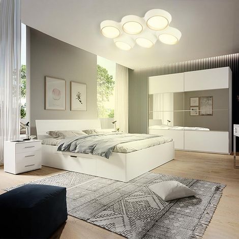 Lampadario a plafoniera moderno con illuminazione a led da 120w luce calda 3000K per soffitto 9600 lumen (1/5)