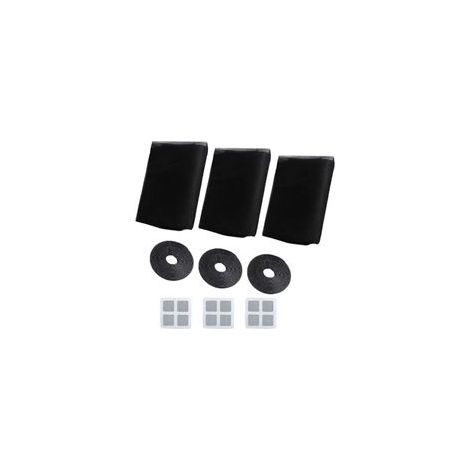 Moustiquaires pour Fenêtre, Moustiquaire Filet, 3 Pièces 150 cm x 200 cm Protection Contre Les Insectes pour Fenêtre Moustiquaire pour Fenêtre, Kit de Protection Anti Moustique (Noir) (1/5)