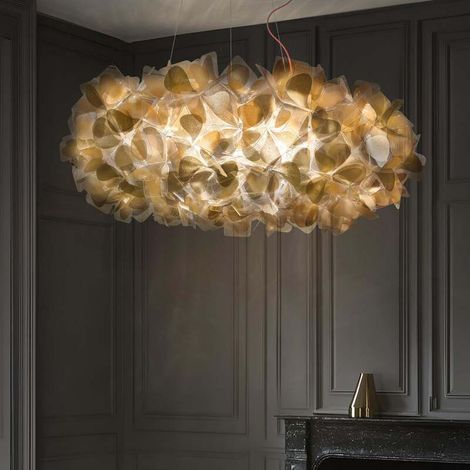 [GEBRAUCHT] B-Ware Slamp Hängeleuchte Clizia Mama Non Mama LED Pendelleuchte Lampe gold klar Ø78cm (1/2)
