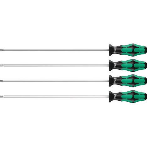 WERA Schraubendrehersatz 367/4 TORX HFL 05028074001mit 300mm langen Klingen