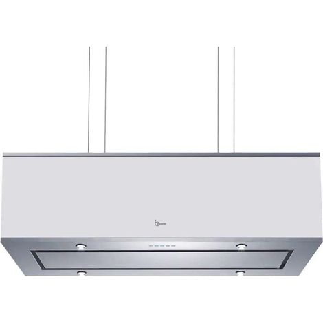 HOTTE DIADE cm. 90x30 - Acier inoxydable, Blanc - 800 m³/h (1/2)