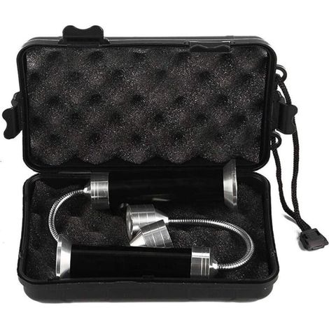 Lampe pour Barbecue Lot de 2 Lumières LED de Gril BBQ avec Base magnétique Rotation à 360 Degrés Flexible Réglable pour Barbecue, Camping, Fête, Extérieur (1/5)