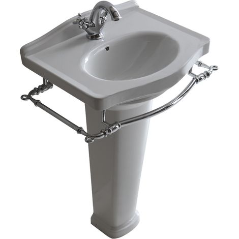 Colonna Ethos per lavabo (8433-8433M) bianca lucida di Ceramica