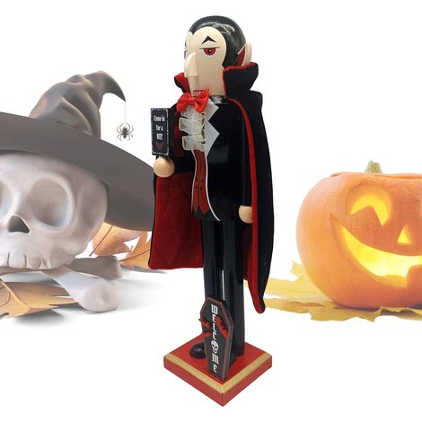 Casse-Noisette en Bois pour Halloween  Centre De Table Squelette Vampire  Ornement De Casse Noisette D Halloween,pour Cuisine, Étagère, Cheminée, Fête, Armoire, Plateau, Fenêtre, Table (1/5)