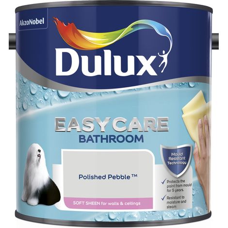 Dulux Easycare Bathroom Soft Sheen Emulsion Paint - 2.5L - Polished Pebble