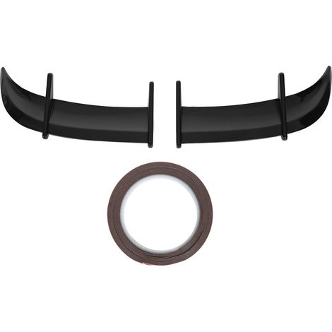 2PCS Spoiler per baule posteriore per auto Stile AK Riduzione della pressione del vento Coda del coperchio ala adatta per modelli MK6 Nero lucido (1/5)