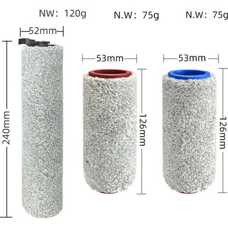 Kit filtro con spazzola a rullo principale per Xiaomi per Roborock Dyad, accessori di ricambio per aspirapolvere intelligente a secco/umido senza fili (Colore: C)-Crezuo-Crezuo