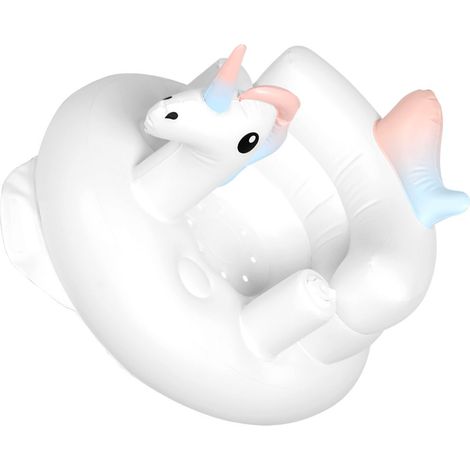 Chaise bébé gonflable à motif animaux mignons, grande base en PVC souple et confortable. (1/5)