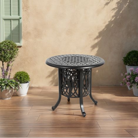 Tavolo giardino in alluminio bronzo Ø55 x 49 cm OKMYHOME (1/5)