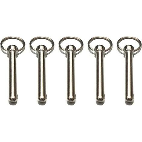 Goupilles à Dégagement Rapide Goupille de Verrouillage 8mm Avec Extrémité à Boule à Ressort Accessoires de Verrouillage, Matériel Marin, Broche Supérieure Bimini,Diamètre 8 Mm, Longueur Totale 72 MM (1/4)