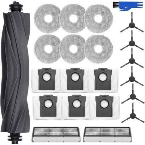 Kit di accessori per robot aspirapolvere dreame L10s Pro Ultra Heat/L10s Ultra Gen 2, 6 sacchetti per la polvere, 6 panni per la pulizia, 1 spazzola principale, 2 filtri, 6 spazzole laterali, pezzi di