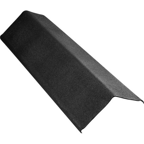 Onduline Ortgang Ondalux 100 x 18 cm schwarz Dachpappe & Bitumen