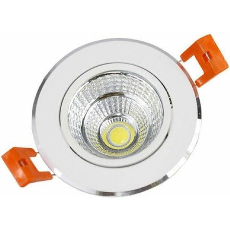 Trade Shop - Faretto Incasso Led Cob 7 Watt Luce Fredda Calda Naturale P-75 - (1/3)