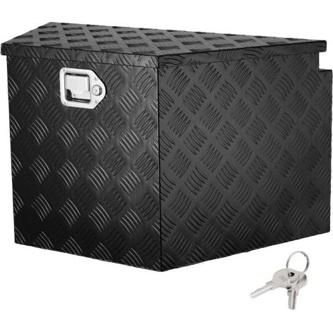 Anhänger-Zungenbox Anhängerbox Werkzeugkasten 990 x 419 x 305 mm, Aluminiumlegierung Anhängerbox-Aufbewahrung mit Schloss & Schlüsseln, Anhänger-Zungen-Werkzeugkiste für Wohnmobil usw. (1/5)