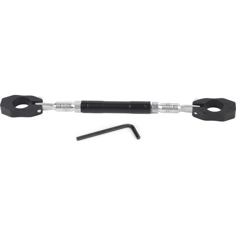 Guidon croisé d'équilibre de moto en alliage d'aluminium réglable universel noir (1/5)