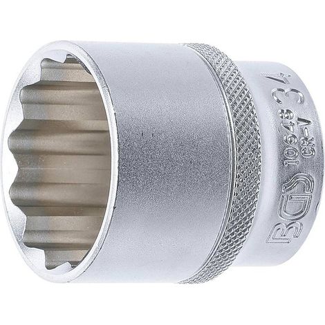 Douille pour Clé Douze Pans 12,5 mm (1/2) - 34 mm - Acier Résistant - Précision et Durabilité - D-Work