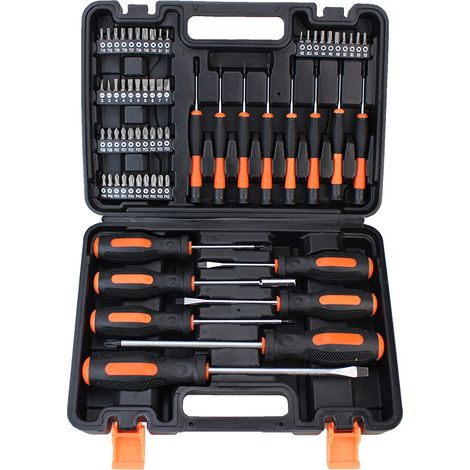 Coffret à Outils 7 Pièces 003-7, Kit d'Outils Manuels en Métal avec Boîte de Rangement, Ensemble de Bricolage pour Réparation Domestique