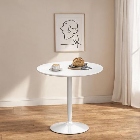 Table de salle à manger en mDF acier 80 x 80 x 75 cm (1/5)