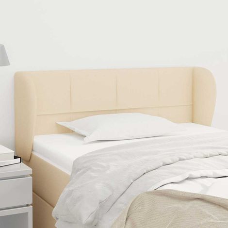 vidaXL Cabecero de tela color crema 83x23x78/88 cm (1/5)