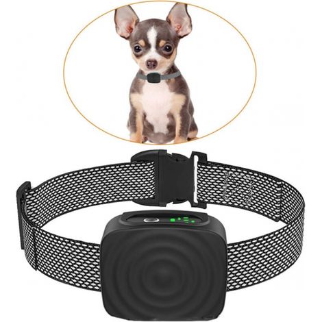 Dog Collar for Small/Medium Dogs, 5-15 lbs, No Shock, Rechargeable, Anti Bark, with Adjustable Sensitivity and Strength, No Bark Collar (1/5)
