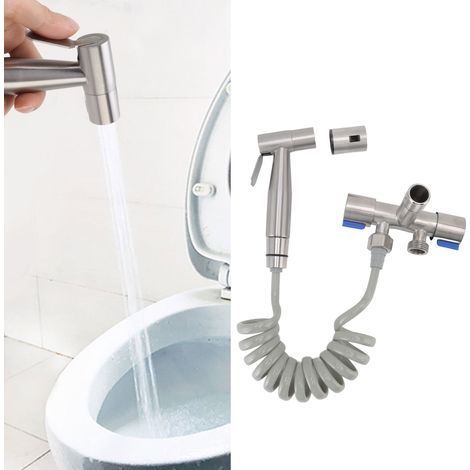 Spruzzatore bidet ad alta pressione con design igienico e attacco maschio G1/2 per un lavaggio domestico ecologico. (1/5)