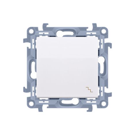 Interruptor de escalera (módulo) 10AX, 250V, conectores rápidos, blanco Simon10