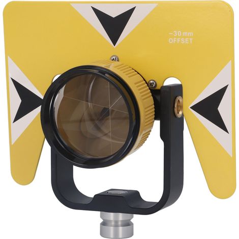 Prisme de topographie en verre optique jaune, matériel de topographie avec sac de rangement pour SOKKIA 5/8 po x 11 femelle (1/5)