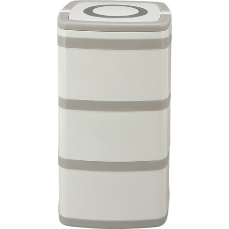 Tragbare, auslaufsichere Bento-Lunchbox mit großem Fassungsvermögen aus Edelstahl 304, Vakuumisolierung, dreilagig, 2,7 l (1/5)