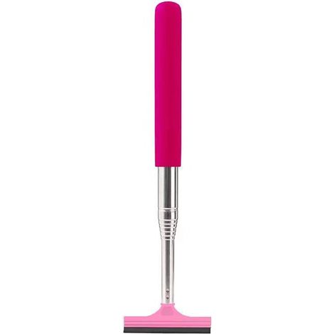 Raclette à vitre Professionnelle pour Voiture, Essuie Glace de Rétroviseur Rétractable, la Longueur d'expansion est jusqu'à 96 cm,rose