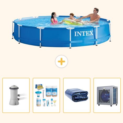 Intex Piscine Tubulaire Ronde - 366x76 cm - 5-pièces S302 (1/5)