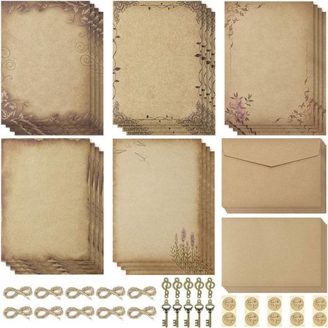 Vintage Briefschreibset – Braun – A5 (1/5)