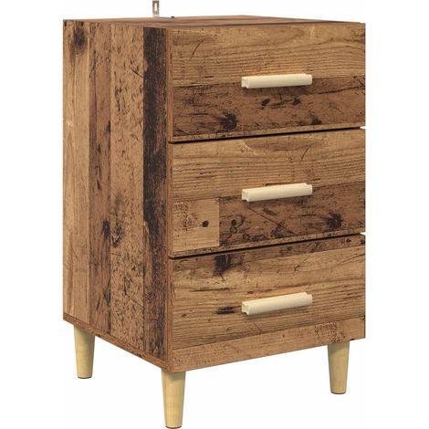 Maison Exclusive - Nachttisch Altholz 40 x 40 x 66 cm Holzwerksto