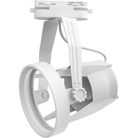 Support de rail pour projecteur PAR30 E27 à usage commercial et résidentiel - Blanc (1/5)