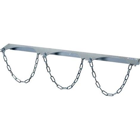 Stahlflaschenwandhalter f.3 Flaschen Flaschen-Ø 320mm Stahlblech feuerverz.FETRA (1/2)