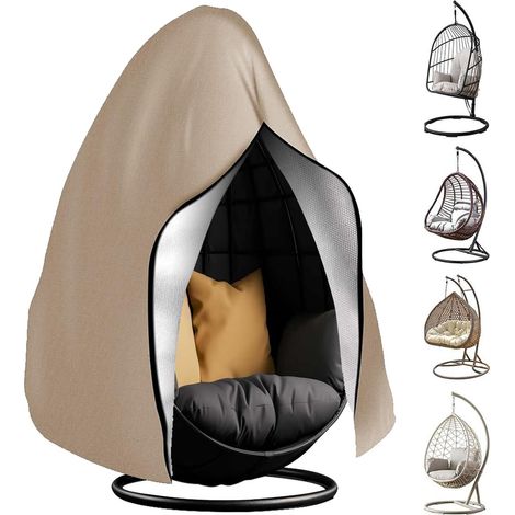 Housse de protection d'extérieur pour œufs Chaise 231x200cm Beige (1/5)