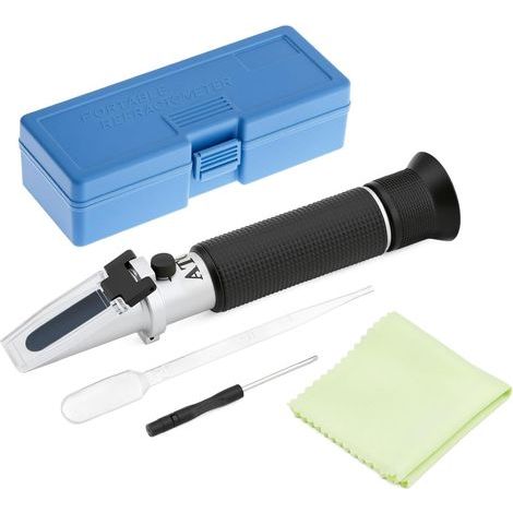 Refractometer, 0-80% Range, ATC Compensation, 1% Accuracy, For Spirits and Ethanol (1/5)