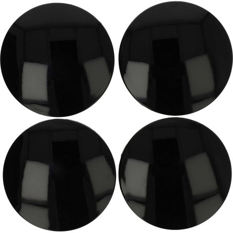 Vhbw – Cache-moyeu universel 4x 64 mm noir – Plastique résistant – Protection contre la rouille – Pour jantes de diverses voitures - VHBW 4 X