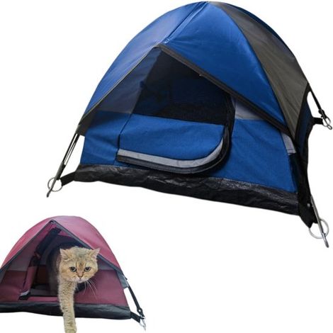 Tente pour chat, petite tente d'extérieur pour animaux de compagnie, tente de camping portable, niche pour chien, maison pour chat pliable (1/5)