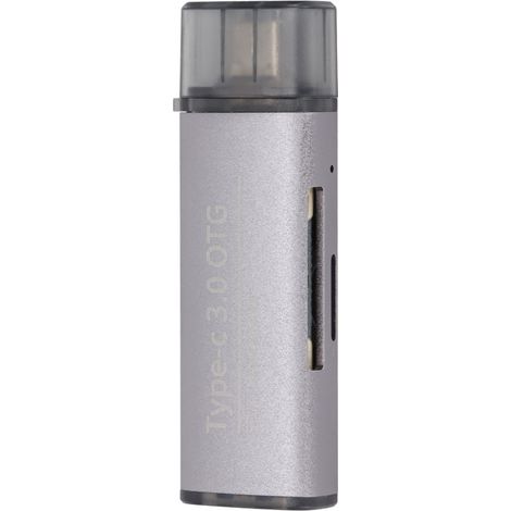 Multifunktionaler USB-C-Kartenleser mit Schlüsselanhänger für Handy, Tablet und Computer (schwarz) (1/5)