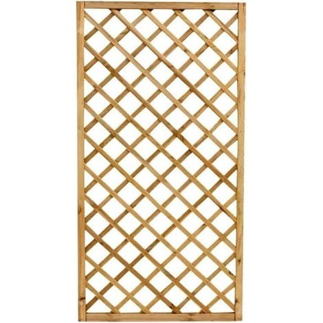 Pannello Grigliato per Rampicanti 40x180 cm in Legno Impregnato (1/2)