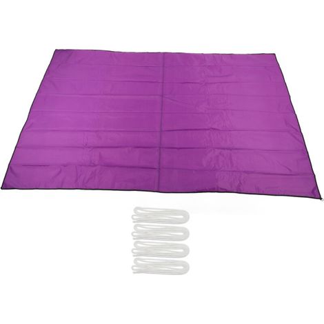 Voile d'ombrage rectangulaire pliable, protection UV pour jardin, piscine ou terrasse, couleur violette