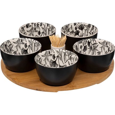 Set aperitivo blanco floral 7p - Sg secret de gourmet (1/5)