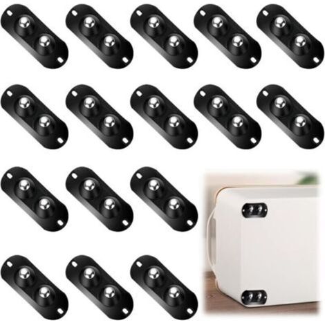 16 pcs Roulettes à Billes,Roulettes à Billes Pour Meubles,Roulette Auto-AdhéSive,Roulettes De Meuble Petites,Petite Roulette Universelle,AdaptéEs à Diverses BoîTes De Rangement,Petits Meubles (1/5)