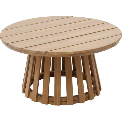 Tavolino da giardino rotondo osuna 80 x 80 cm in acacia - Hespéride
