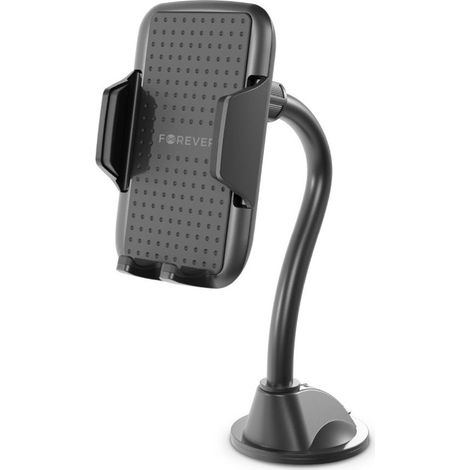 Support de téléphone de voiture Forever pour pare-brise - Noir