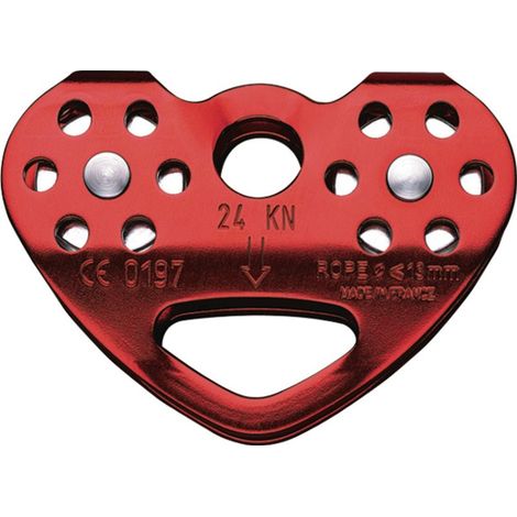Polea Petzl Tandem marrón/rojo 2014