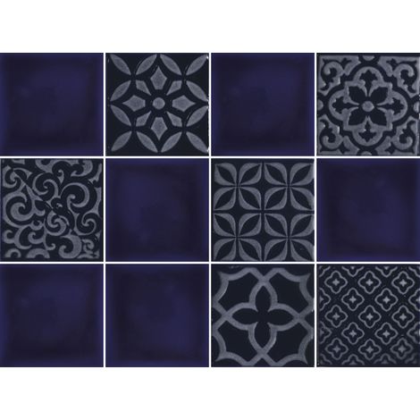 Carrelage Effet Déco URBAN ATELIER (AL) - Brillant - 10x10x0,9cm